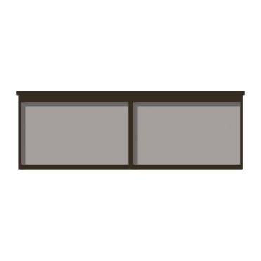 2-Bay 10 x A4 Recycled Plastic Outdoor Noticeboard, Unglazed