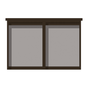 2-bay, 4 x A4 Recyced Plastic Outdoor Noticeboard, unglazed