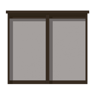 2-Bay 6 x A4 Recycled Plastic Outdoor Noticeboard, Unglazed Portrait