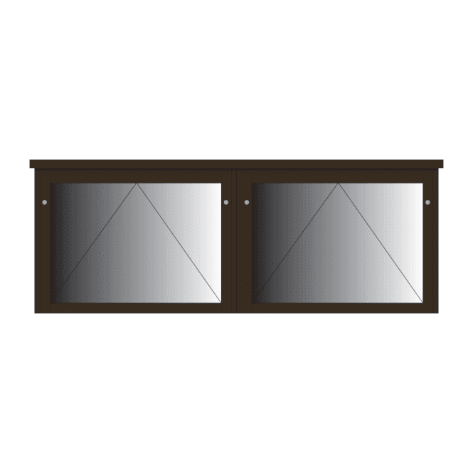 2-Bay 8 x A4 Recycled Plastic Outdoor Noticeboard