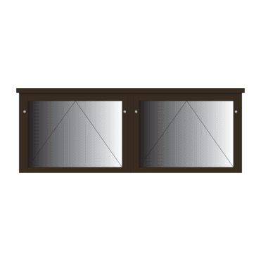 2-Bay 8 x A4 Recycled Plastic Outdoor Noticeboard