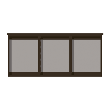 3-bay, 4 x A4 Recycled Plastic Noticeboard, unglazed