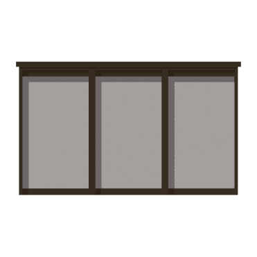3-Bay 6 x A4 Recycled Plastic Outdoor Noticeboard, with 1 Bay Glazed