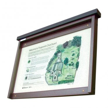 3 x A4 Recycled Plastic Outdoor Noticeboard, Unglazed
