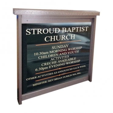 6 x A4 Recycled Plastic Outdoor Noticeboard, Unglazed