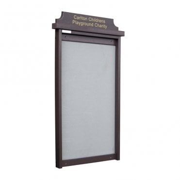 6 x A4 Recycled Plastic Outdoor Noticeboard, Unglazed Portrait