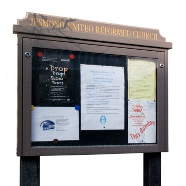 8 x A4 Recycled Plastic Outdoor Noticeboard