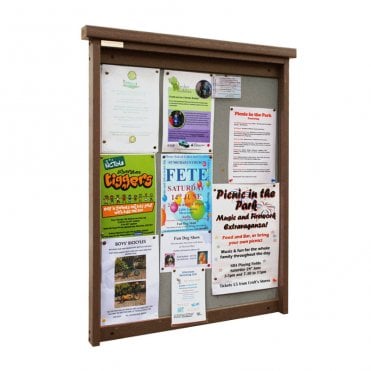 9 x A4 Recycled Plastic Outdoor Noticeboard, Unglazed
