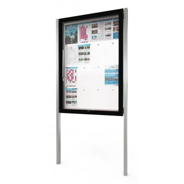 Edge Post Mounted Outdoor Noticeboard