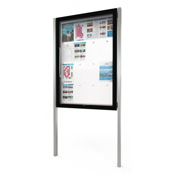 Edge Post Mounted Outdoor Noticeboard 58mm