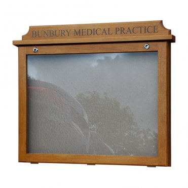 External Oak Noticeboard 8 x A4