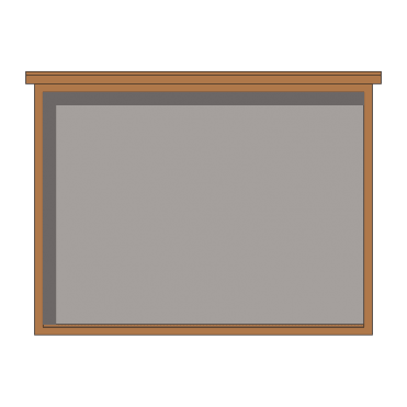 External Oak Noticeboard 8 x A4 Unglazed 