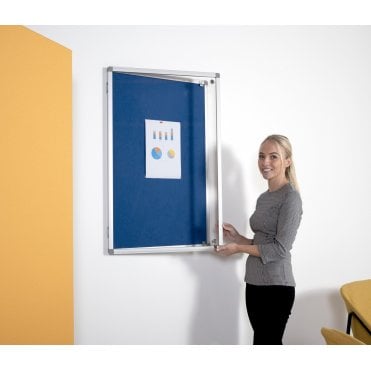 Fire Safe Aluminium Frame Tamperproof Notice Board Cara Fabric