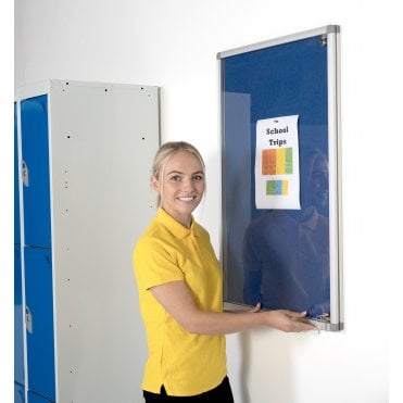 Fire Safe Tamperproof Notice Board Felt Fabric 