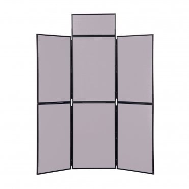 Lightweight Folding Display Boards, 6 Panel, PVC Frame 