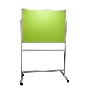Mobile Fixed Double Sided Notice Board, Fiesta Fabric