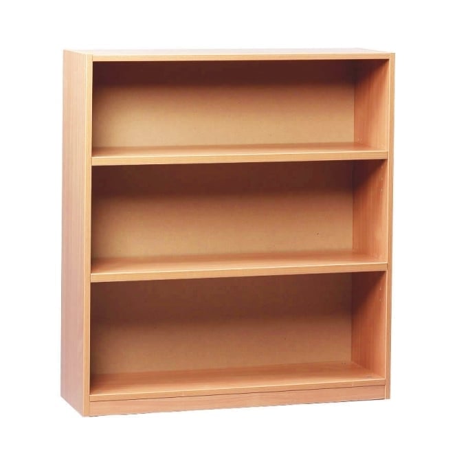 Open Bookcase 1 fixed and 2 Adjustable Shelves 1000mm H