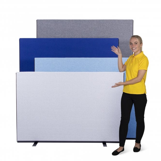 Office Partition Screens 1500mm wide, Woolmix Fabric