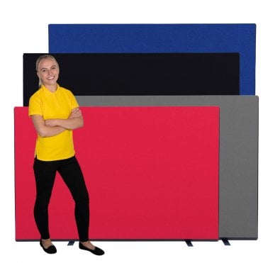 Office Partition Screens 1800mm wide, Woolmix Fabric