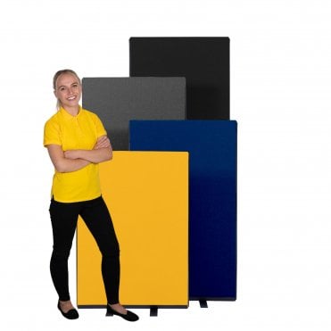 Office Partition Screens 700mm Wide, Fiesta Fabric