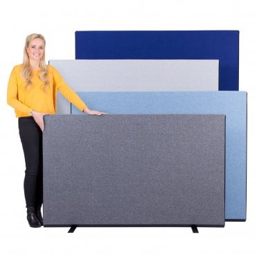 Office Partitions Screens 1600mm Wide, Woolmix Fabric