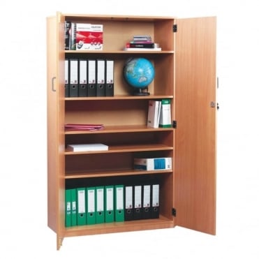  School Stock Cupboard with 1 fixed and 2 Adjustable Shelves H 1818 mm