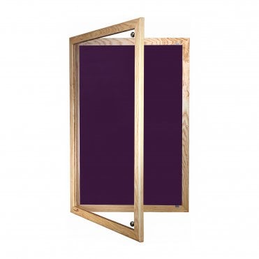 Wood Frame Tamperproof Notice Board Fiesta Fabric